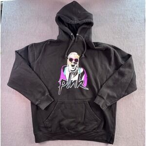 Pink Summer Carnival 2023 Tour Black Hoodie Sweatshirt Size XXL 2XL Unisex